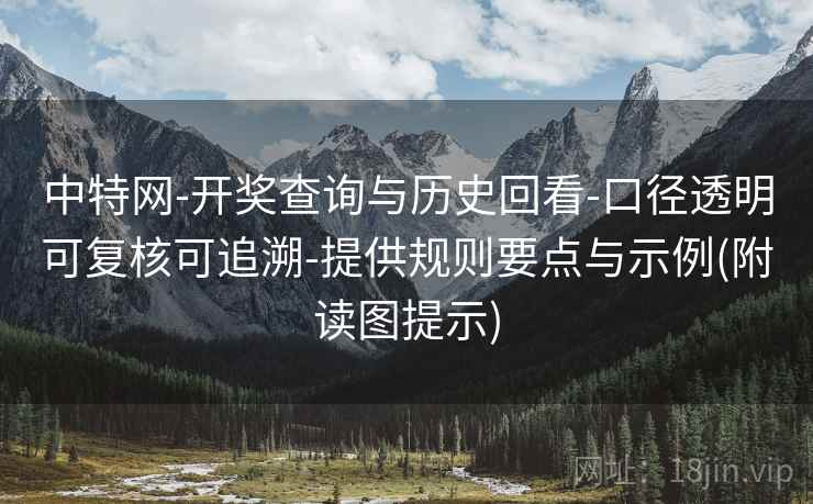 中特网-开奖查询与历史回看-口径透明可复核可追溯-提供规则要点与示例(附读图提示)